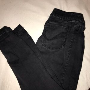 Black denim jeans